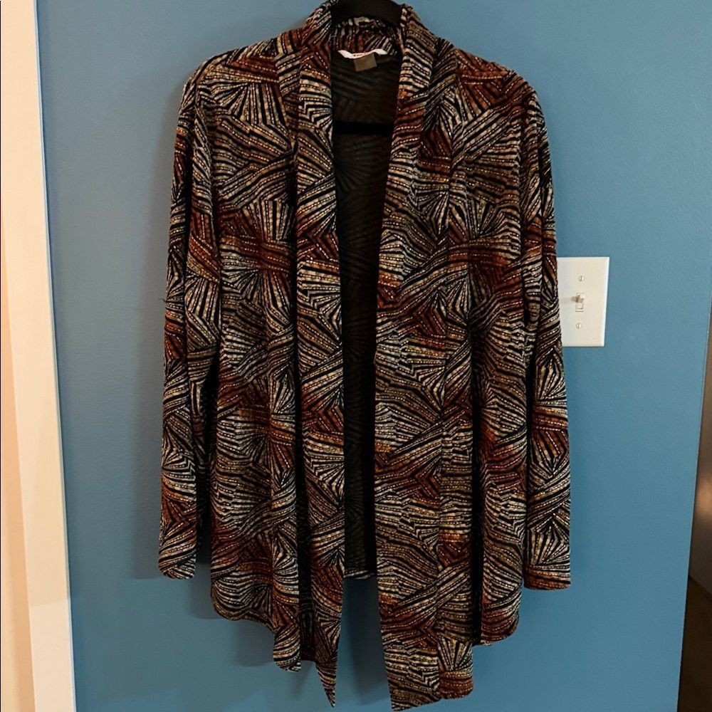 TanJay Multicolor Patterned Cardigan